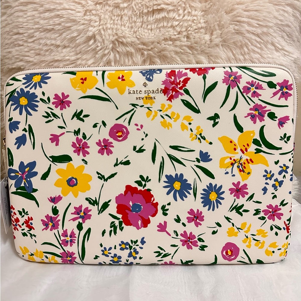 Kate Spade Staci garden bouquet laptop sleeve